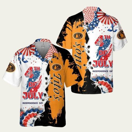 Tito’s Handmade Vodka 4Th Of July Independence Day Hawaiian Shirt