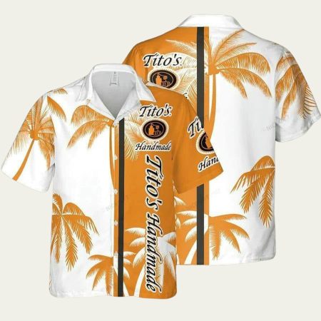 Tito’s Handmade Vodka Palm Tree Hawaiian Shirt