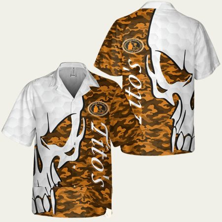 Tito’s Handmade Vodka Skull Aloha Summer Beach Hawaiian Shirt