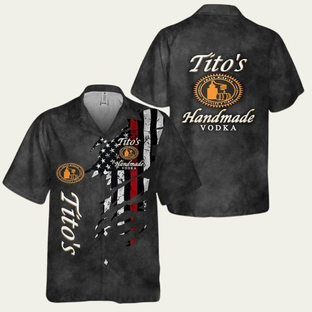 Tito’s Handmade Vodka Usa Flag For Vacation Hawaiian Shirt
