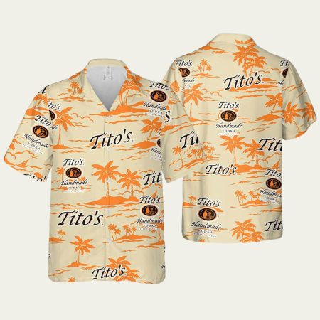 Tito’s Vodka Hawaiian Beach Pattern Summer Beer Hawaiian Shirt