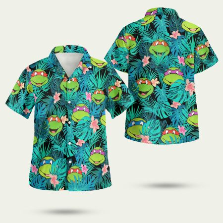 Tmnt ninja turtles tropical Hawaiian Shirt