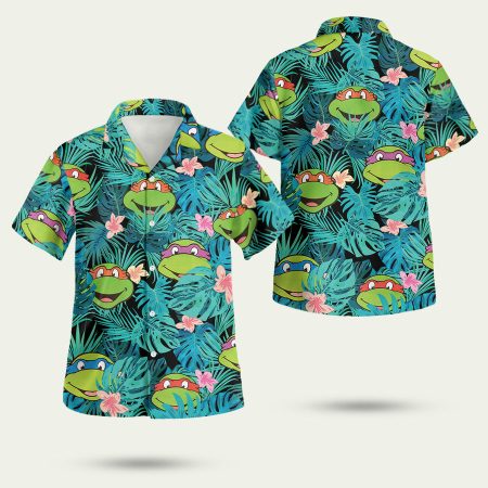Tmnt ninja turtles tropical Hawaiian Shirt