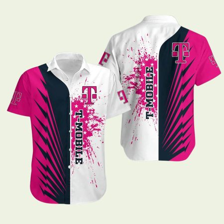 Tmobile Logo Brush Hawaiian Shirt
