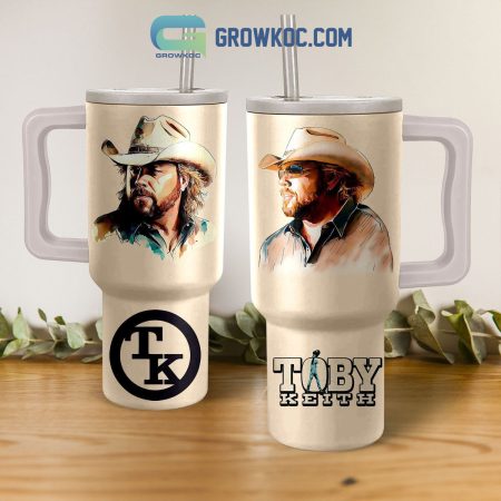 Toby Keith The Love Cowboy 30oz or 40oz Stainless Tumbler With Handle NVA