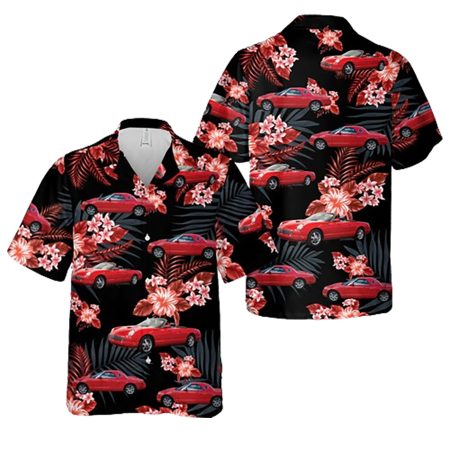 Torch Red 2002 Thunderbird Hawaiian Shirt