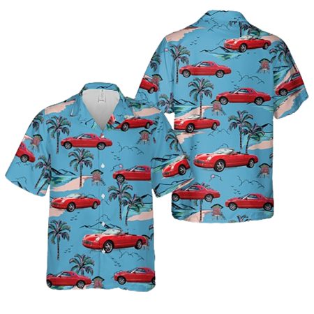 Torch Red 2002 Thunderbird Tropical Hawaiian Shirt