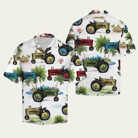 Tractor summer hawaiian shirt