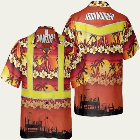 Tropical Ironworker Hawaiian Shirt