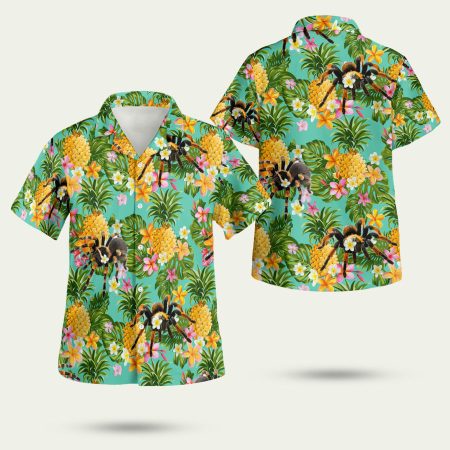 Tropical Pineapple Spider Hawaiian Shirt