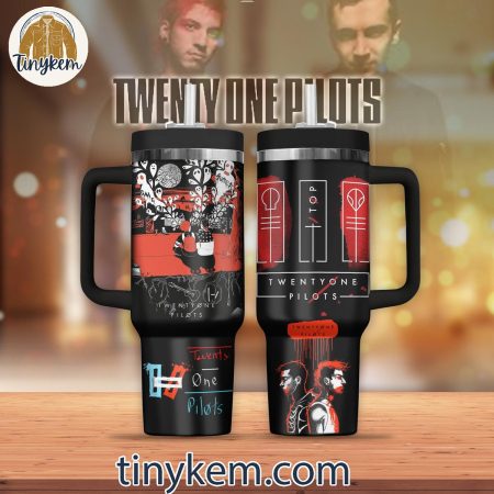 Twenty One Pilot 30oz or 40oz Stainless Steel Tumbler With Handle HG