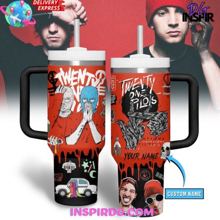 Twenty One Pilots The Clancy World Tour 30oz or 40oz Stainless Tumbler With Handle NVA