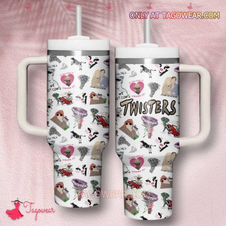 Twisters Movie Stickers Print HFN 30oz or 40oz Stainless Steel Tumbler With Handle