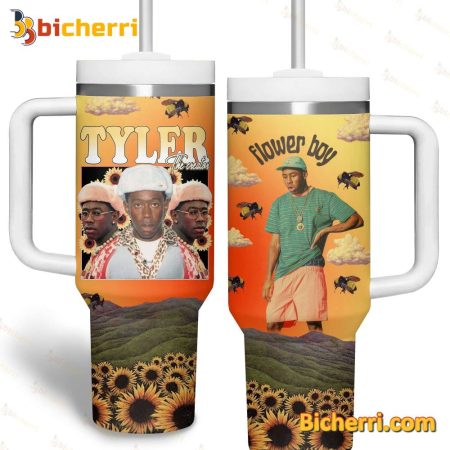 Tyler Flower Boy 30oz or 40oz Stainless Tumbler With Handle NVA