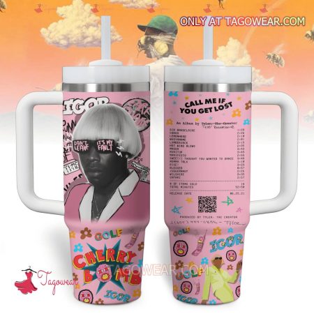 Tyler The Creator EARFQUAKE Don’t Leave It’s My Fault HFN 30oz or 40oz Stainless Steel Tumbler With Handle
