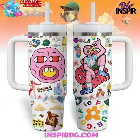 Tyler The Creator Golf Limited Edition  30oz 40 oz Tumbler With Handle HG Cup