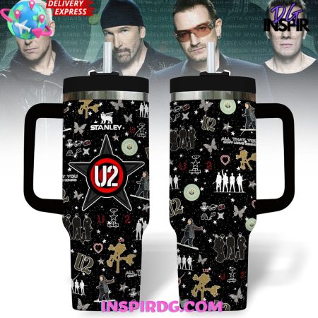 U2 Band Limited Edition  30oz 40 oz Tumbler With Handle HG Cup