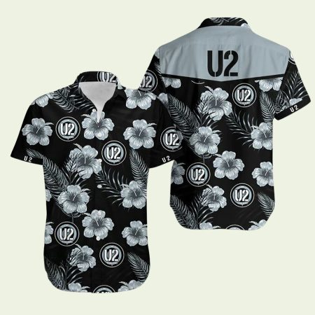 U2 Tropical Flower Hawaiian Shirt