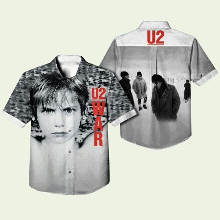 U2 War Album Cover Hawaiian Shirt