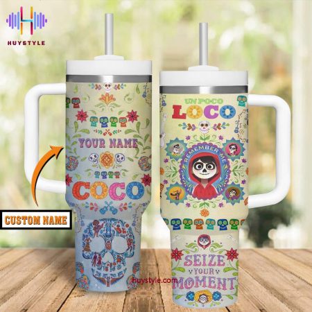 Un Poco Loco Anthony Gonzalez And Gael Garcia Bernal Quencher 30oz or 40oz Stainless Steel Tumbler With Handle NVA