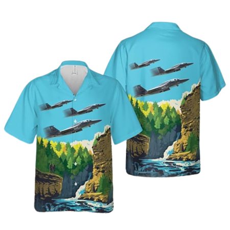 Us Air Force 334Th Fighter Squadron F 15E Strike Eagle Hawaiian Shirt