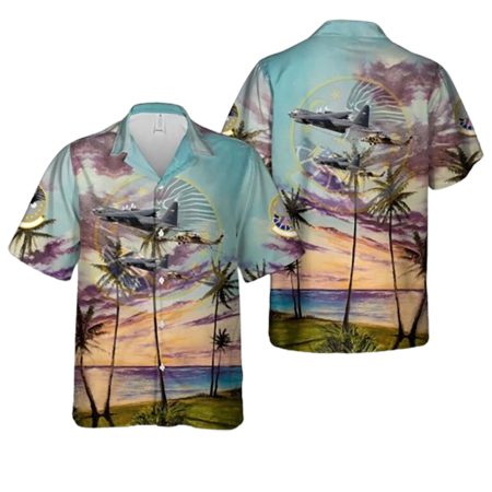 Us Air Force 39Th Squadron Hc 130Pn Refuels A 301St Rescue Squadron Hh 60G Hawaiian Shirt