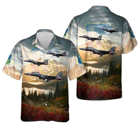 Us Air Force 48Th Fighter Wing New Heritage F 15E Strike Eagle Hawaiian Shirt