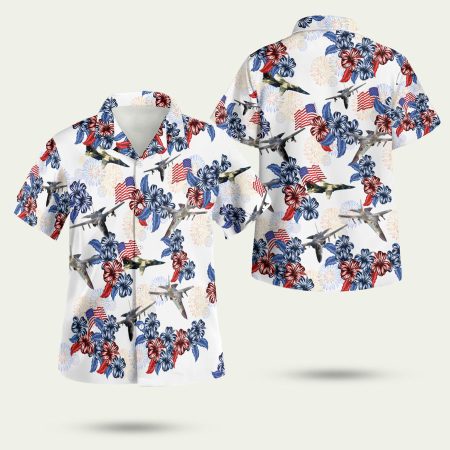 US Air Force General Dynamics F 111 Aardvark 4th Of July Hawaiian Shirt
