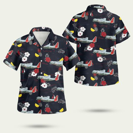 Us Air Force Lc 130 Hercules Skibird Hawaiian Shirt
