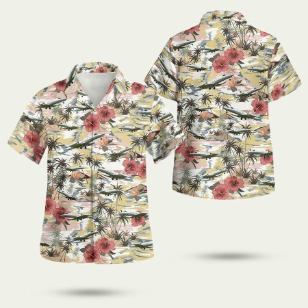 US Air Force Learjet 35 Hawaiian Shirt