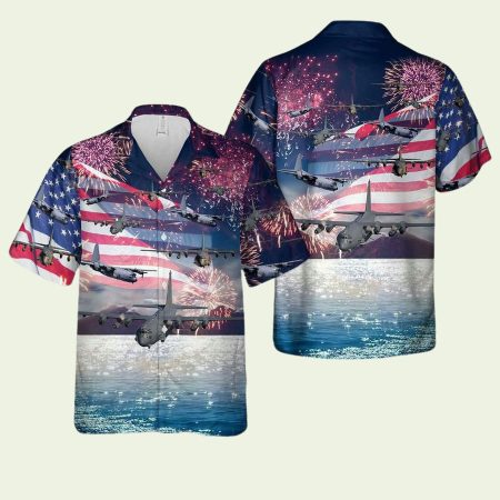 Us Air Force Lockheed 4Th Of July Hawaiian Shirt
