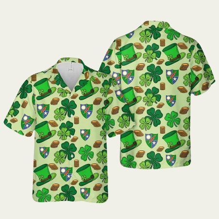 Us Army 75th Ranger Regiment St Patrick’s Day Hawaiian Shirt