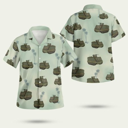 US Army M 113 Tank Hawaiian Shirt