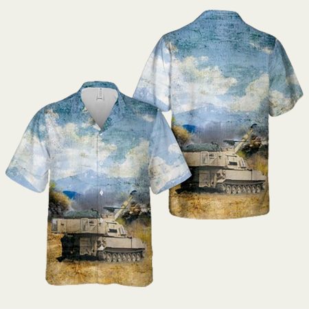 Us Army M109A6 Paladin From The 1 84Th Field Artillery Hawaiian Shirt