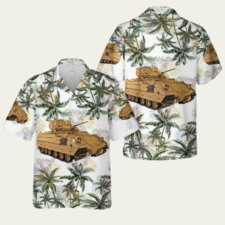 Us Army M2A3 Bradley 4Th Of July Hawaiian Shirt