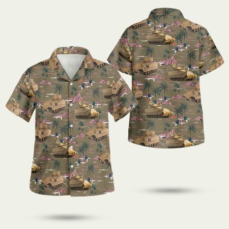 US Army M2A3 Bradley Hawaiian Shirt