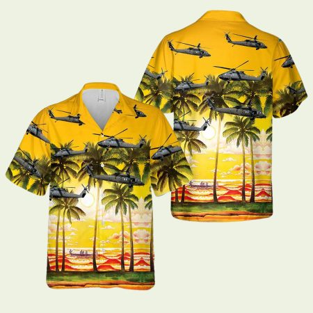 Us Army Sikorsky Uh 60M Blackhawk Hawaiian Shirt