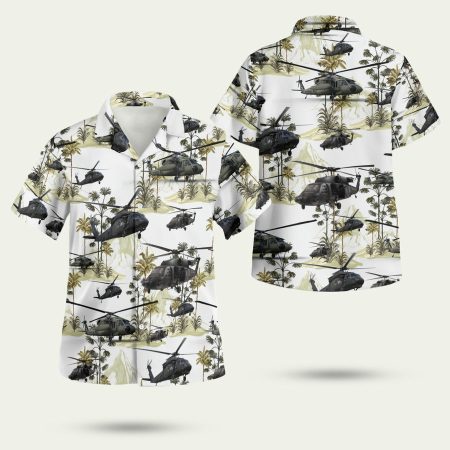 US Army Sikorsky UH60 Black Hawk Hawaiian Shirt