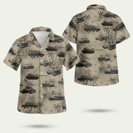 US Army Tanks WWII Hawaiian Shirt
