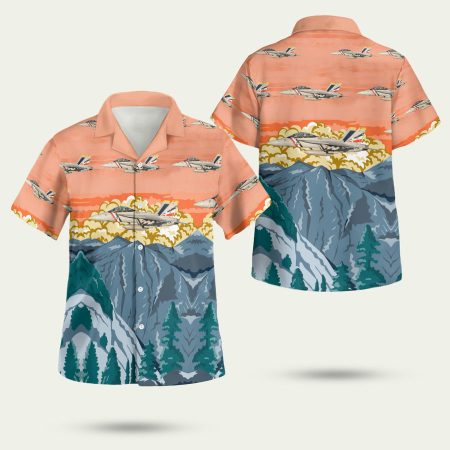 US Navy FA 18F Super Hornet Bounty Hunters Hawaiian Shirt
