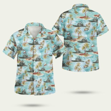 US Navy ship island Hawaiian Shirt