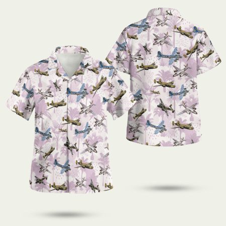 US WWII Bombers Aircraft Hawaiian Shirt