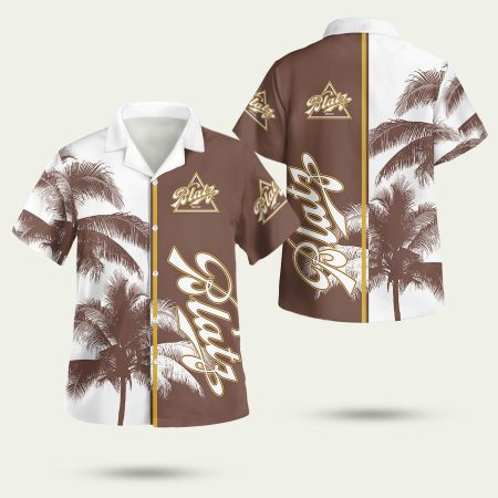 Valentin Blatz Brewing Palm Tree Hawaiian Shirt