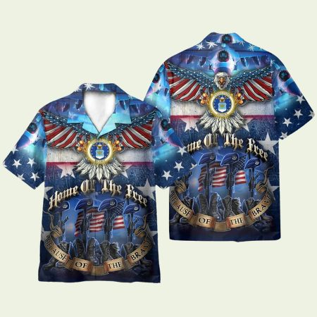 Veteran Home Of The Free Hawaiian Shirt