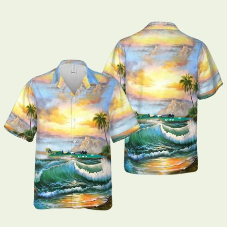 Vintage Hydroplane Miss Bardahl Thunderboat Racing Hawaiian Shirt