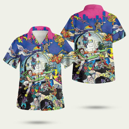 Vintage Ninja Turtles Hawaiian Shirt