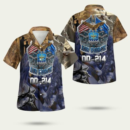 Air force dd214 veteran tropical Hawaiian Shirt