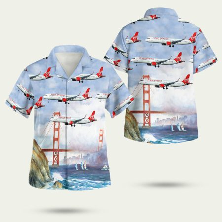 Virgin America Airbus A321253N Hawaiian Shirt