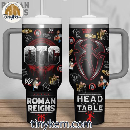 WWE Roman Reigns Head Of The Table  30oz or 40oz Stainless Steel Tumbler With Handle HG