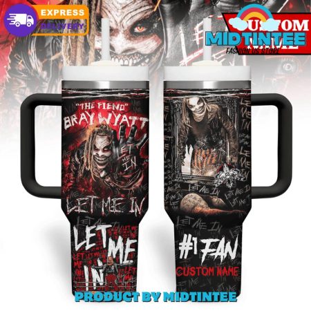 WWE The Fiend Bray Wyatt Customized  30oz or 40oz Tumbler With Handle HG